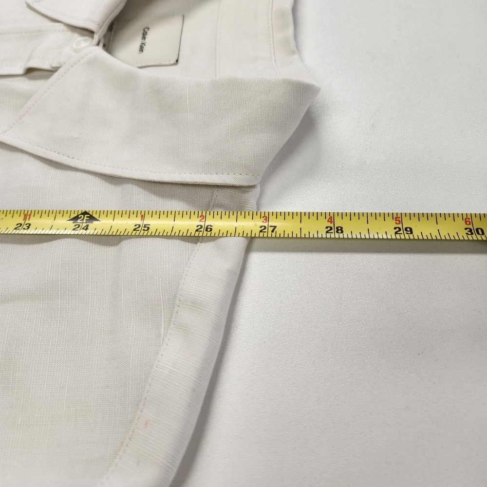 Calvin Klein Button Up Collared Short Sleeve Shir… - image 10